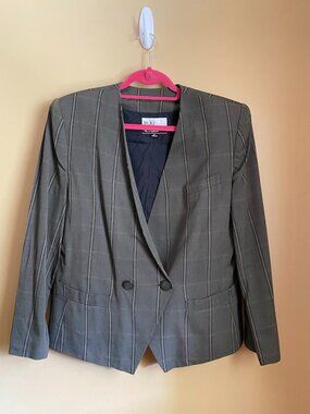 ML Studio 2pc Green plaid skirt suit